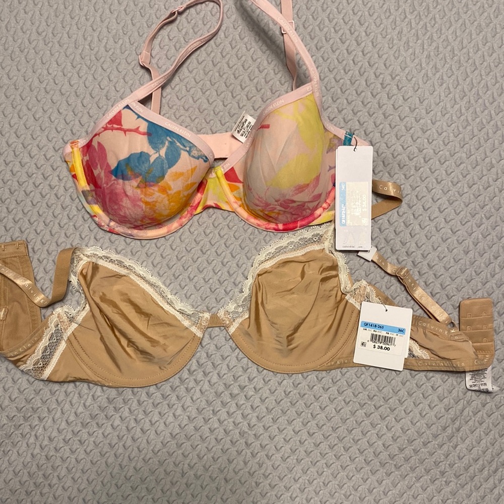 Lot of 2 Calvin Klein bras
